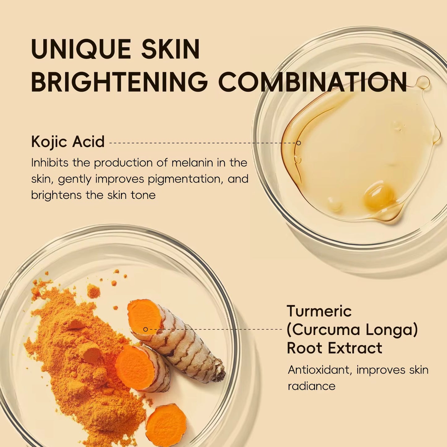 Handmade Turmeric & Kojic Acid Brightening Soap with Retinol & Glutathione (3) pcs